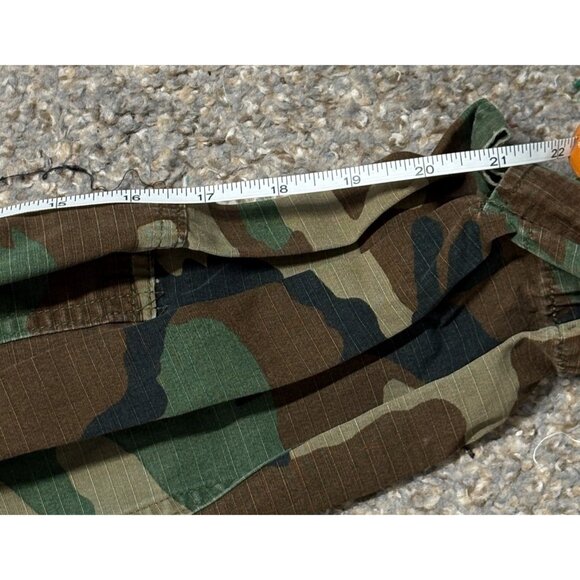 USGI Woodland Camo BDU Ripstop Jacket Small Long – Vintage Military Issue - Picture 13 of 15